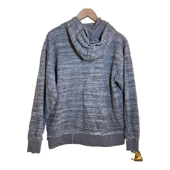 Seattle Mariners Baseball Full Zip Hoodie Sweatshirt Mens Small Distressed Gray - Picture 2 of 5